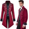 Tuxedo medieval Steampunk Vintage victorian cu mânecă lungă Jucător de vânt Costum vintage medieval Costum prinț pentru bărbați Steampunk pentru bărbați