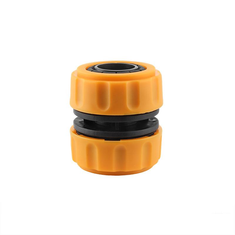 Tiger Knight Earth Yellow 1-inch Soft Hose Quick Repair Connector for Water Pipes