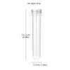 60ML Coffee Beans Storage Container Transparent Cellars Tube Threaded Mouth Single Dose Tube for Espresso Accessories