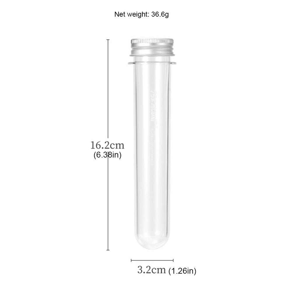 60ML Coffee Beans Storage Container Transparent Cellars Tube Threaded Mouth Single Dose Tube for Espresso Accessories