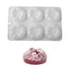 6 Cavity Silicone Mousse Cake Mold Mountain Shape Flexible Baking Molds for Baking and Dessert Nonstick Bread Making