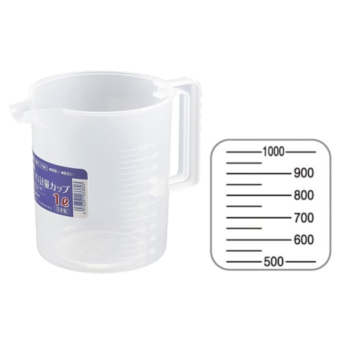 Entec Polypropylene Measuring Cup, 1L, Natural, 722A