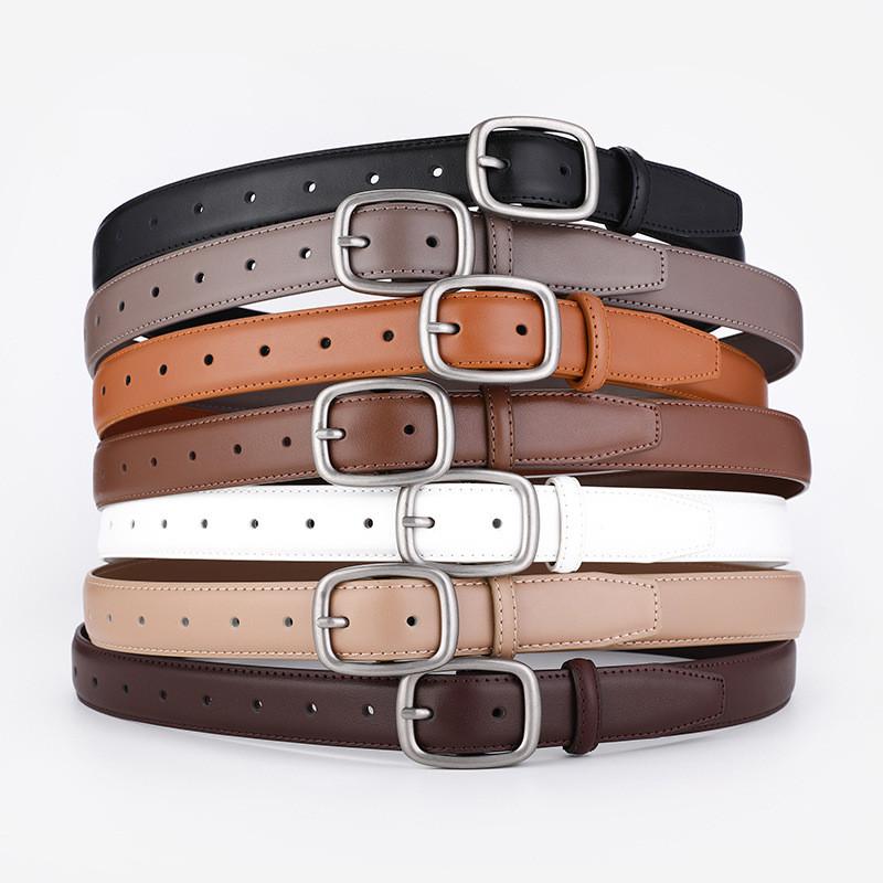 Womens Leather Waist Belt For Fashion Casual And Workwear With Durable Metal Closure
