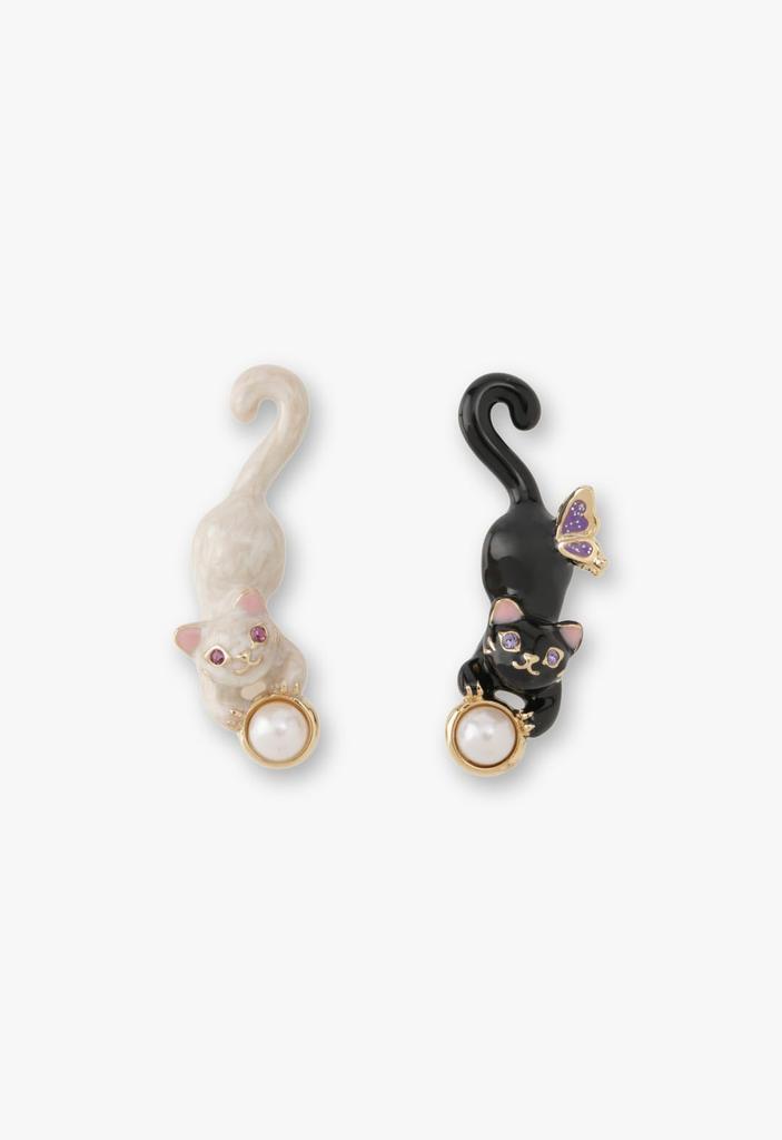 Cat motif earrings SAMA1503 XX [Anna Sui]