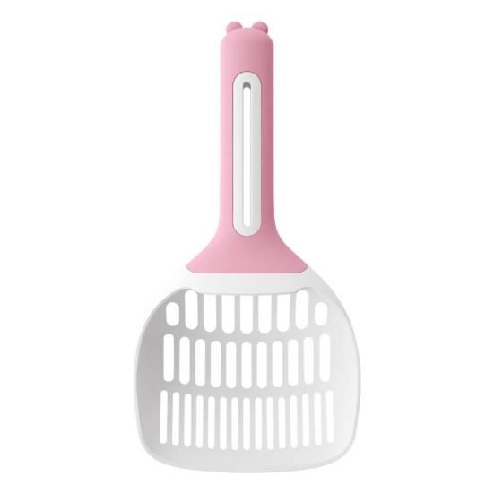 Kitten Litter Scoop Long Handle Easy Filtration Environmental Friendly Practical Cat Litter Shovel Pet Product розовый