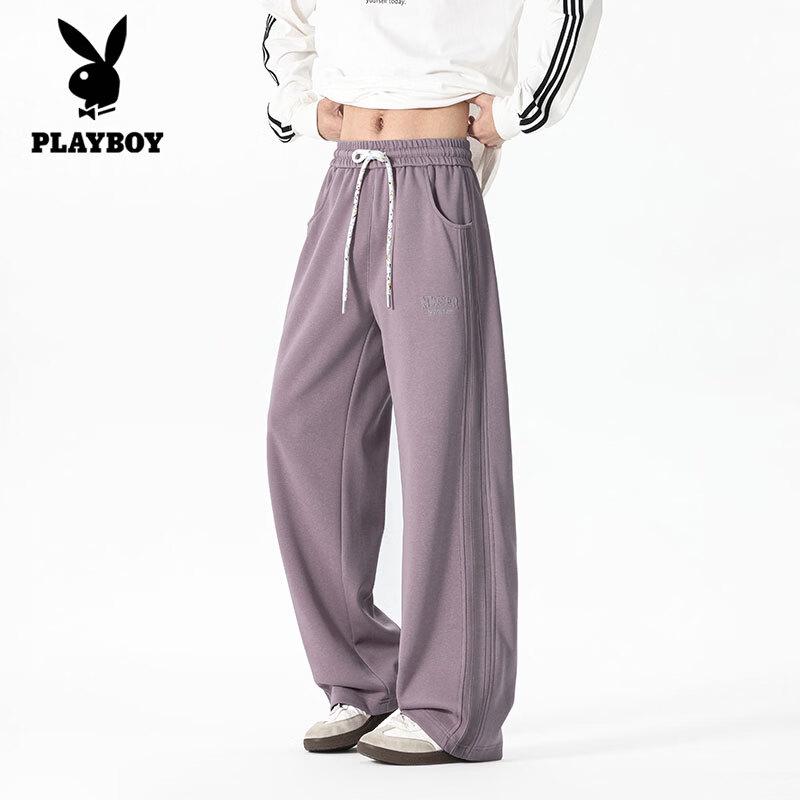 PLAYBOY Men s Loose Straight-Leg Sweatpants XL