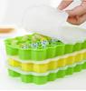 37 Cavity Silicone Ice Cube Mold with Lids Large-capacity Ice Trays Food Grade Ice Maker Reusable Kitchen Gadgets
