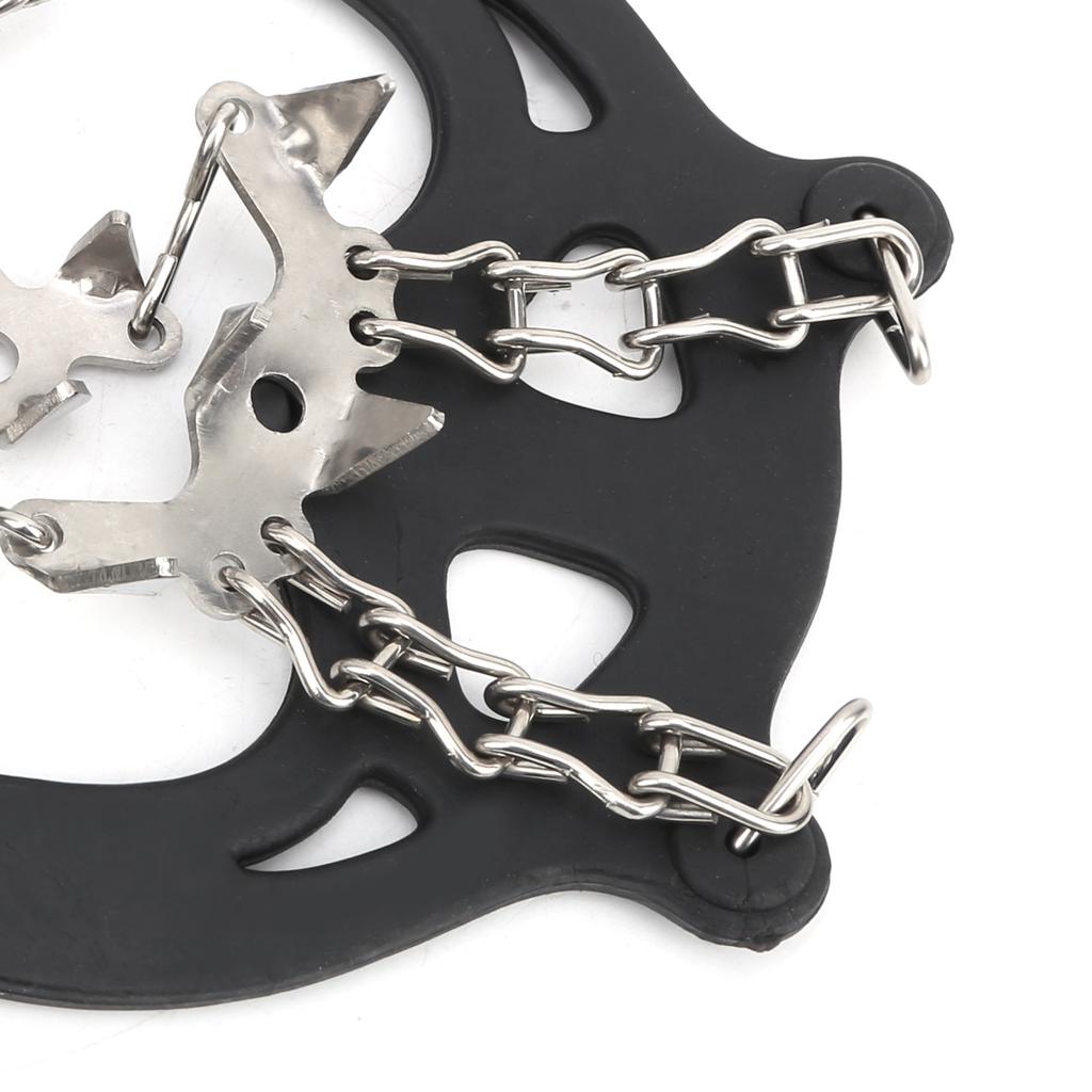 2Pcs 19 Teeth Outdoor Snow Climbing Crampons AntiSlips Shoes Covers Mountaineering Spikes