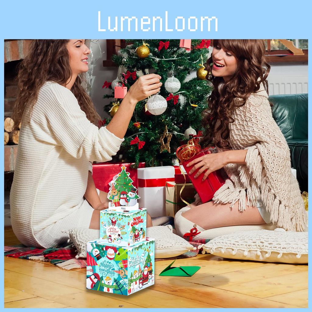 Weihnachtsgeschenkbox aus Kartonmaterial für Feiertags-Partydeko und Überraschungen