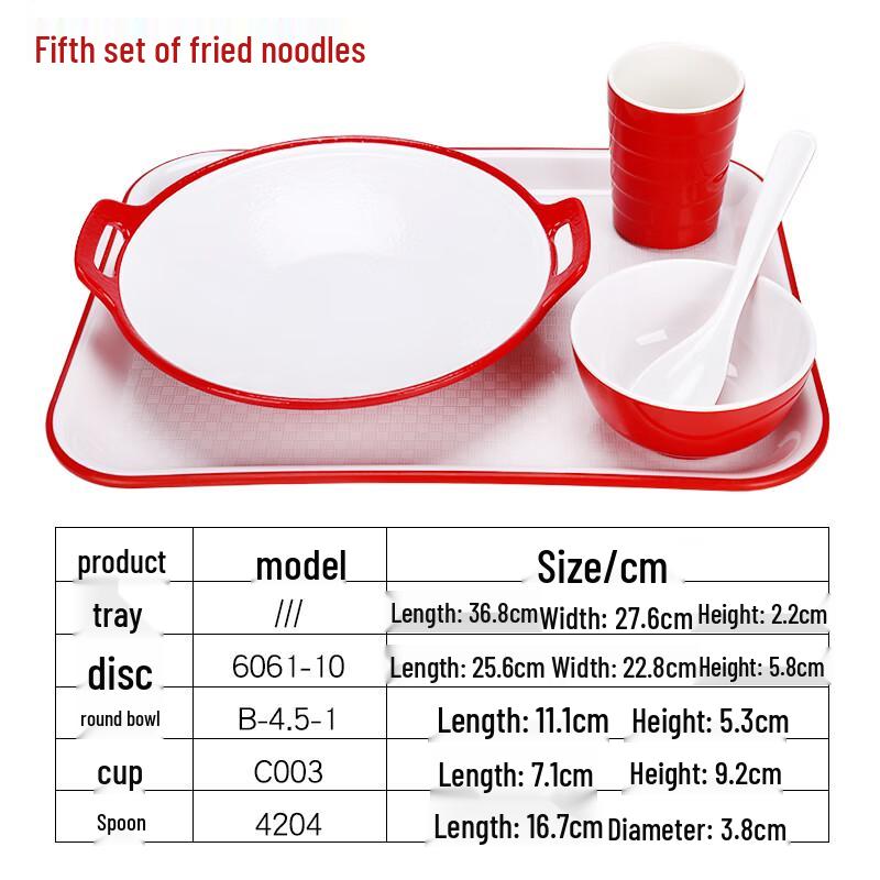 Melamine Cafeteria Food Serving Set