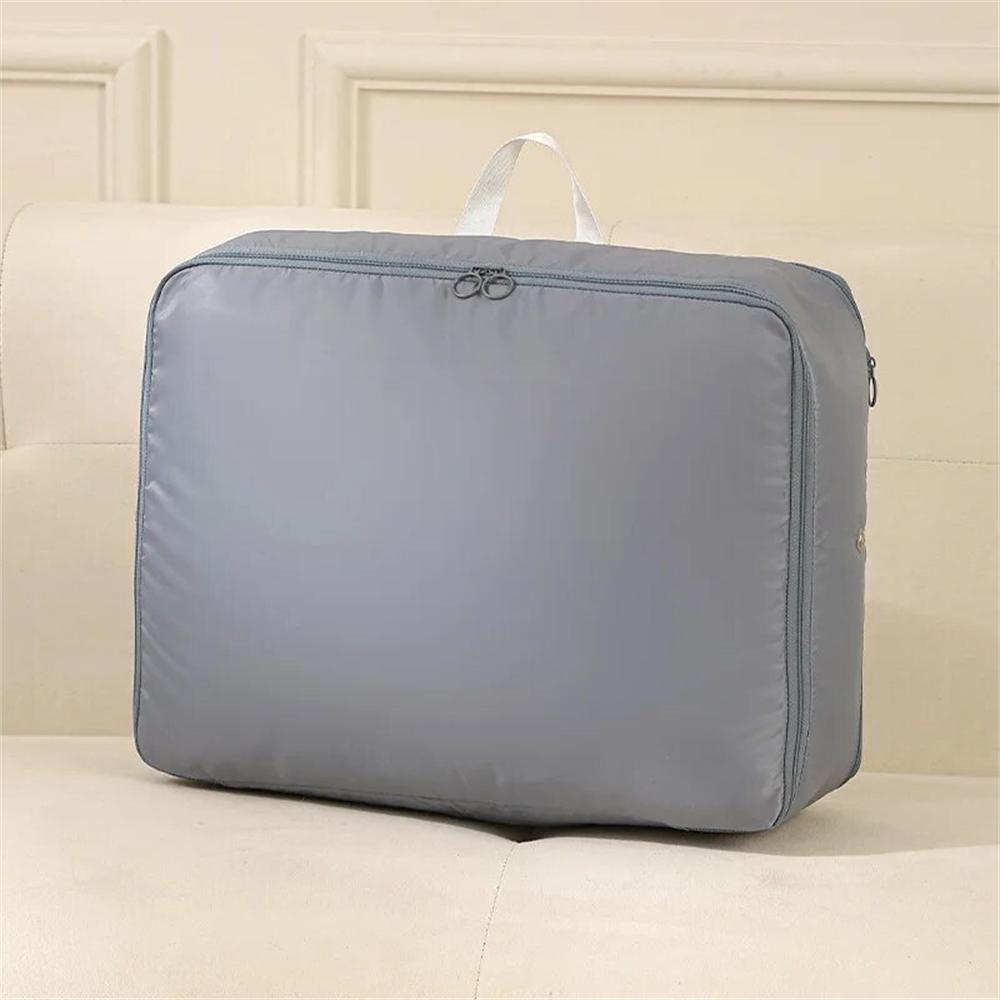 

Autumn And Winter Compression Clothes Packing Bag Space Saving Quilts Bag Wardrobe Storage Luggage Down Jacket Cotton Organizer 40X18X30cm серый