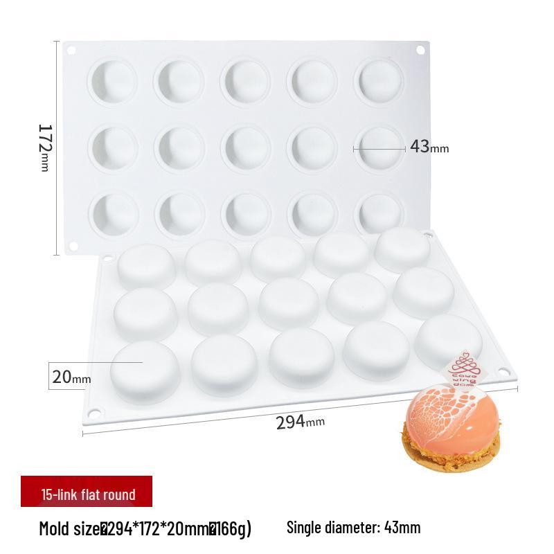 Round French Mousse Silicone Cake Mold