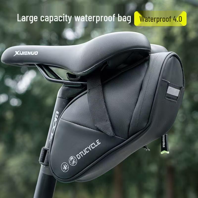 Hard Shell Bicycle Rear Seat Storage Bag - Mountain Bike Tail Bag & Rear Rack Pannier