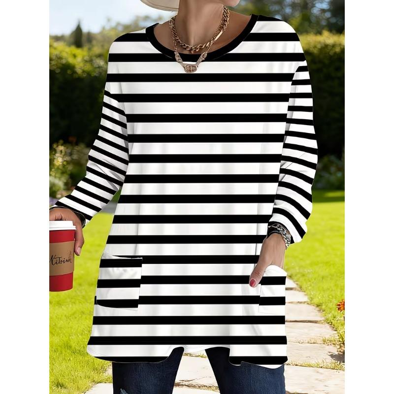 Women's Long Sleeve T-Shirt with Pockets