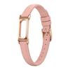 Cinturino Sottile in Ecopelle PU con Custodia Metallica Integrata, Elegante Braccialetto di Ricambio da Donna per Google Fitbit Air