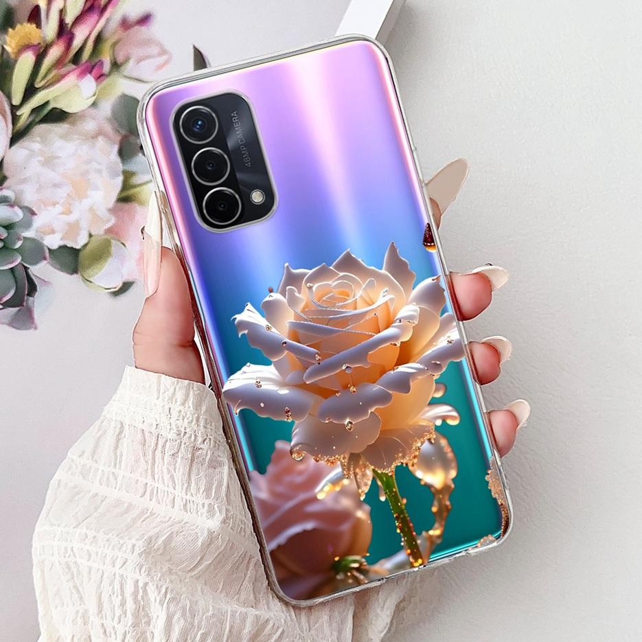 For Oppo A74 5G Case CPH2197 CPH2263 New Luxury Painted Cover Soft Silicone Phone Case For Oppo A74 A 74 OppoA74 5G Fundas Coque