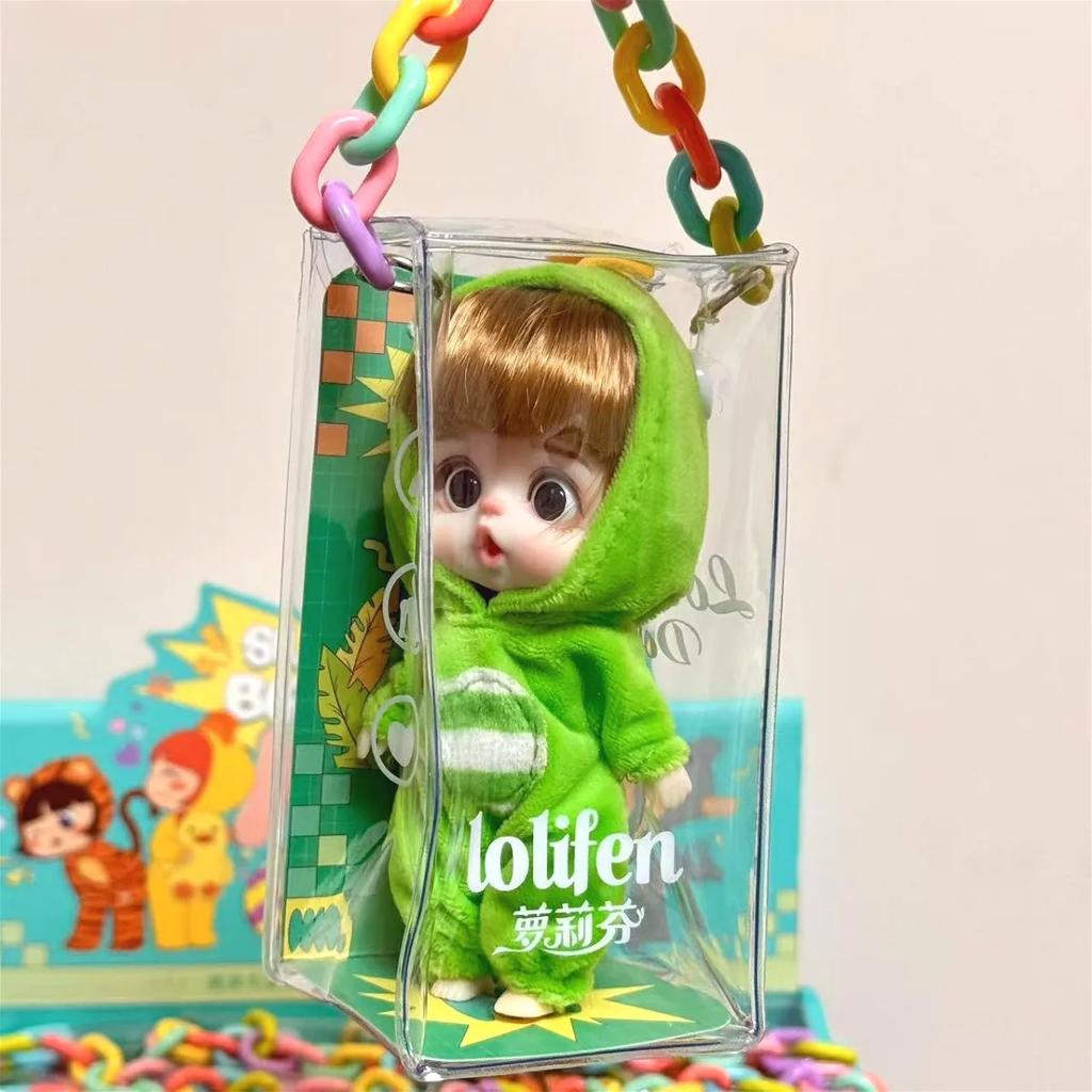 13cm Mini panenka BJD kloubové tělo Úsměv Překvapený výraz Panenky pro dívky Série zvířecích kostýmů Dárek pro dívku Anime SD