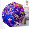 1pc Chibi Characters Automatic Opening/Closing Outdoor Umbrella - Portable Tri-Fold Design with 8-Rib Iron Frame - Outdoor for Fans, Travelers, D