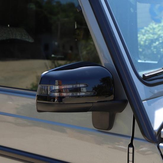 Glossy Black Rearview Mirror Side Cover Trim For Benz G-Class 2004-19 GLE ML US
