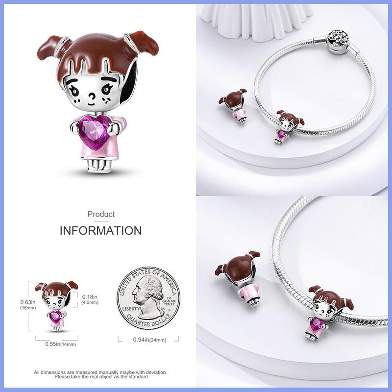 New In Real Copper Boys And Girls Bicycle Charms Beads Fit Qikaola Original Bracelets Fine Diy Jewelry Making