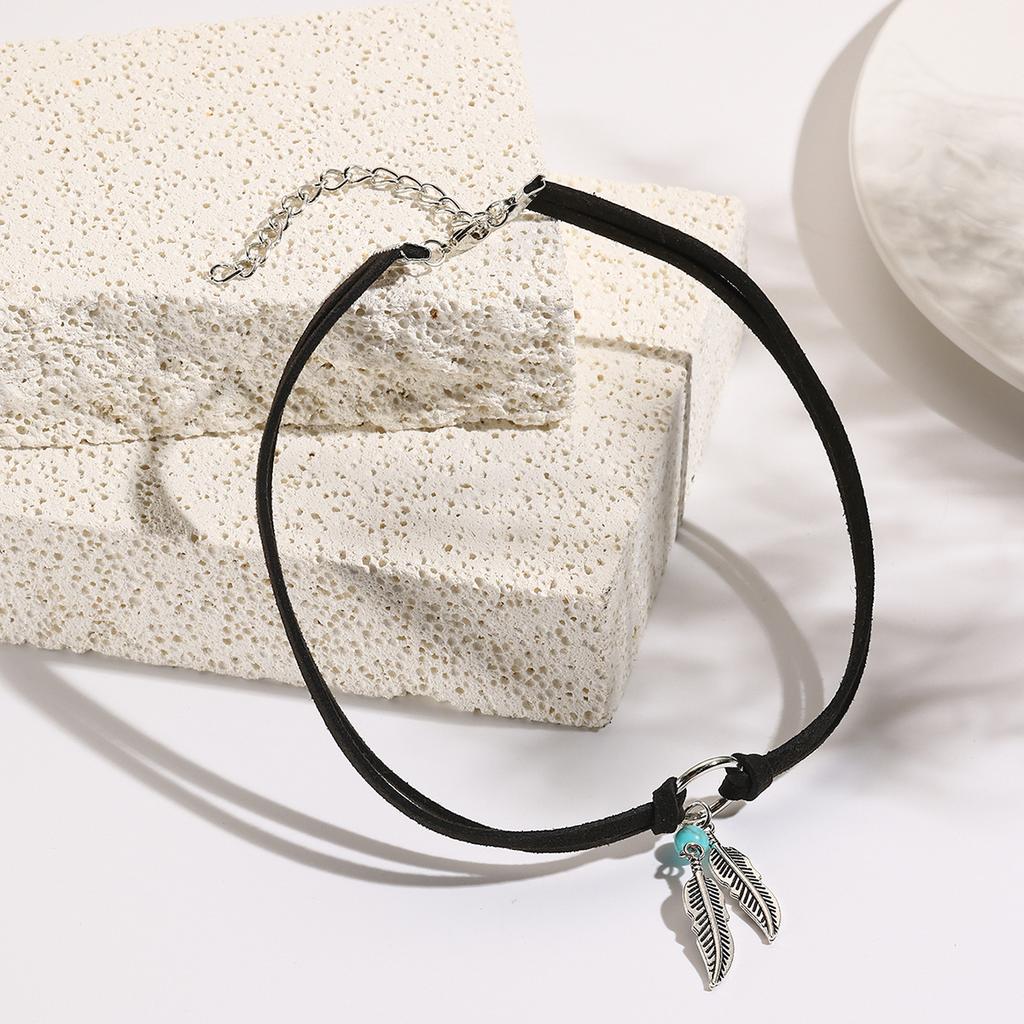 Sweater Chain Pendant Bohemian Fashion Necklace Turquoise Jewelry Vintage Women Gifts Commuter Festival Long 1PC  Handmade