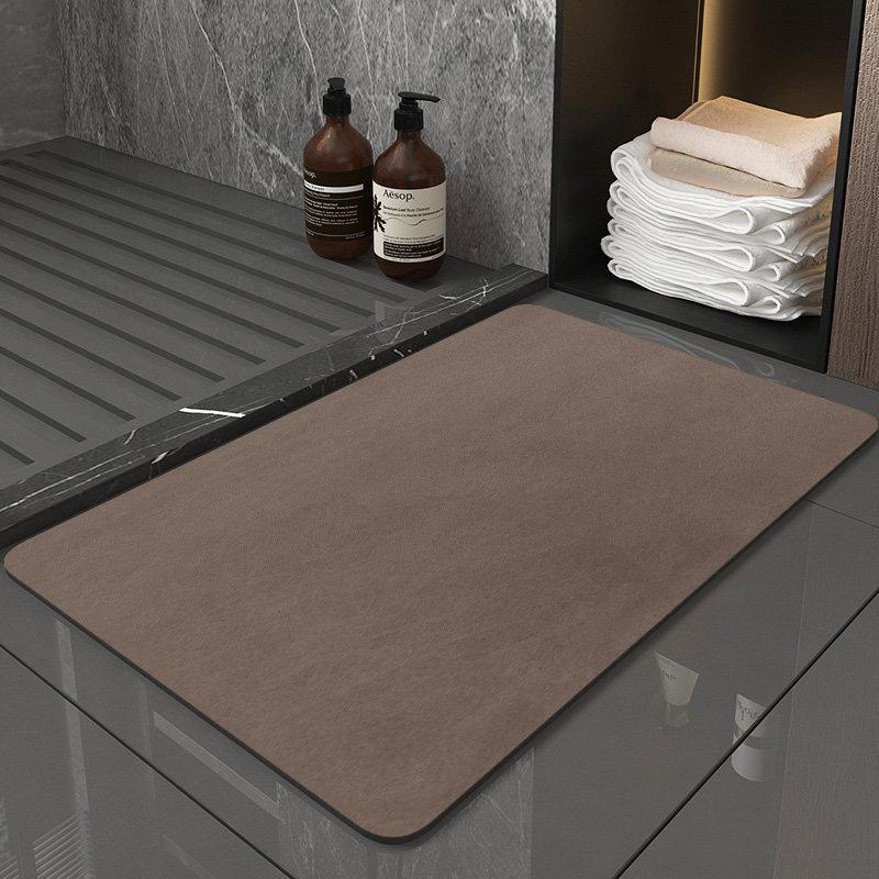 Diatomaceous Earth Non-slip Bathroom Floor Mat - Absorbent, Minimalist, Dirt-resistant Mat