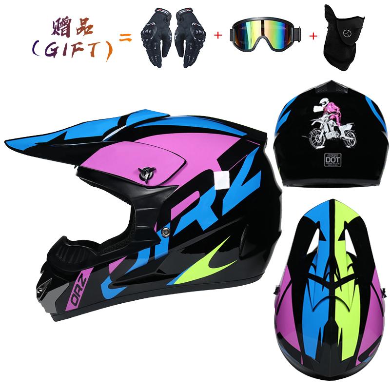 Send 3 pieces gift motorcycle helmet children off-road helmet bike downhill AM DH cross helmet capacete motocross casco