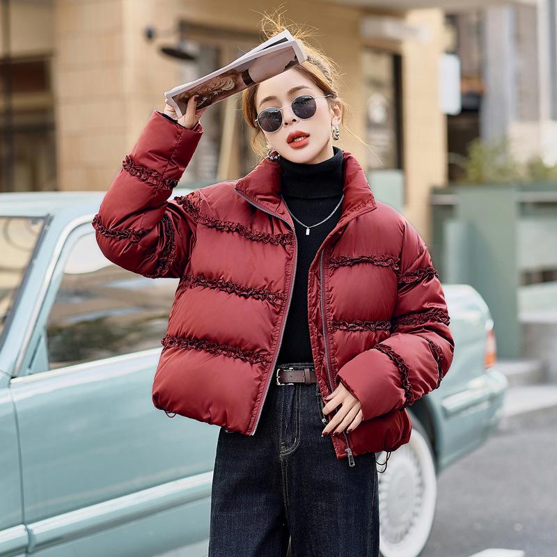 

Women s 2024 Winter Stand Collar White Duck Down Jacket HR227 XXL