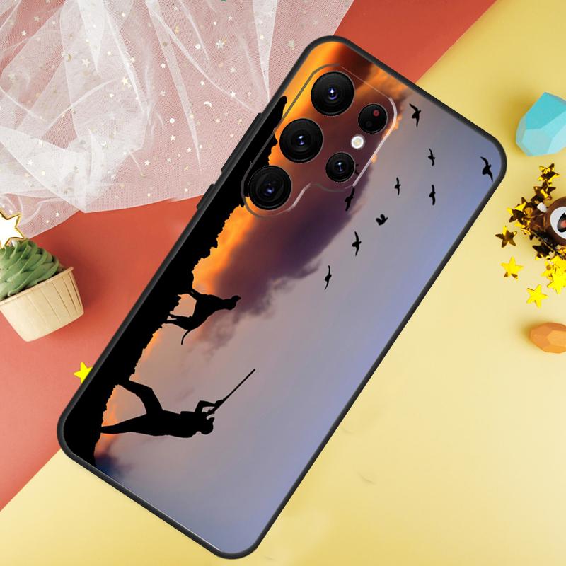 Bird Duck Hunting Sunset Phone Case For Samsung Galaxy S25 S26 Ultra S21 S20 S22 S23 Ultra S10 Plus S24 FE Cover Coque