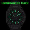 Vintage Men Quartz Watch Luxury Auto Calendar Specific Lines Stainless Steel Strap Wristwatch For Mans Analog