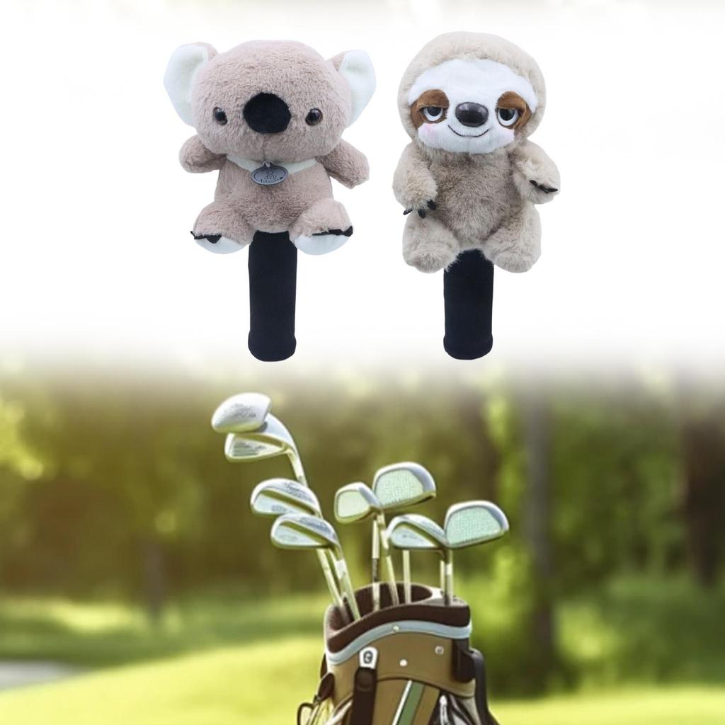 Fairway Wood Golf Club Headcover Plush Animal Cute Gift Golf Club Head Cover