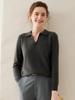 Women's Slim Fit Cashmere Polo Collar Sweater - Autumn/Winter Knit Pullover