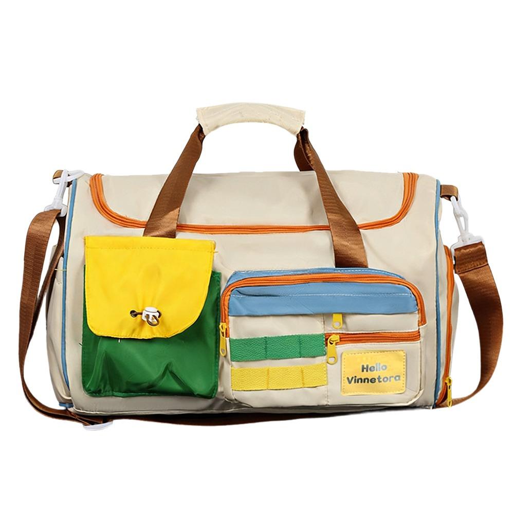 

Durable Large Capacity Travel Bag Multi-Pocket with Shoulder Strap Duffel Bag Colorful Luggage Outdoor Travel