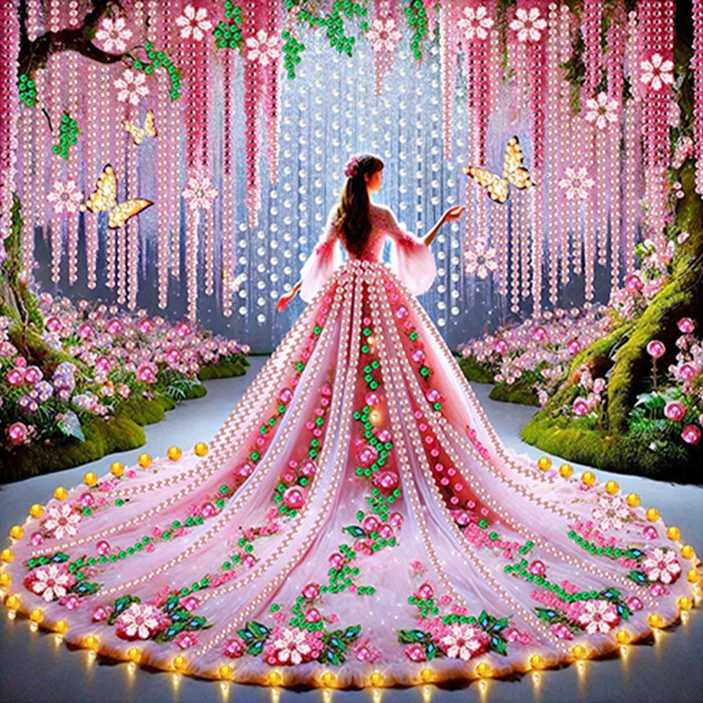 Beauty Diamond Art Kits for Gift Home Wall Decor DIY Gem Art Diamond Painting Kits Crystal Rhinestones Diamond Painting 30x30cm