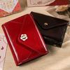 PU Leather Cover Tri-fold Envelope-Style Loose-Leaf Notebook Vintage Planning Journal  School