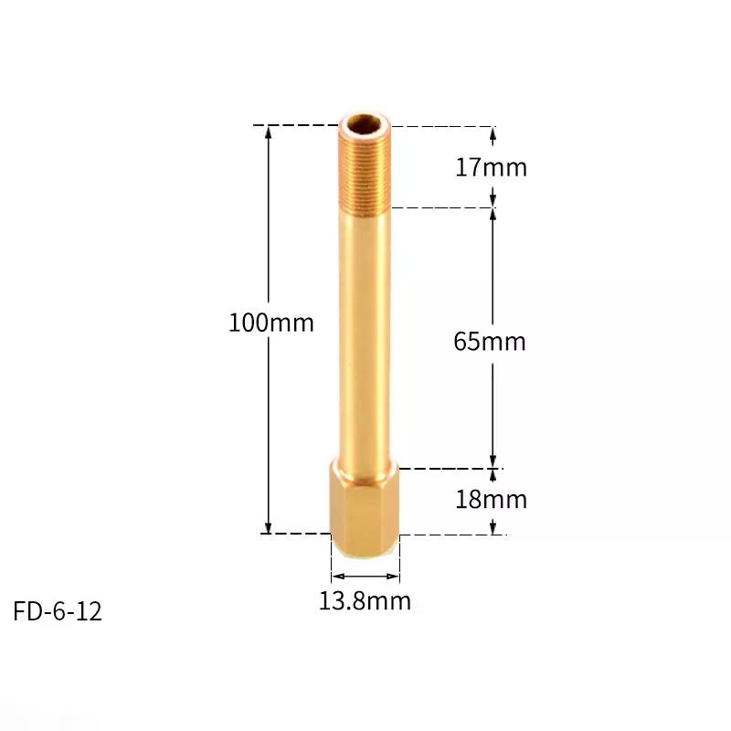 1/2/5/10pcs 1/8" 1/4" 3/8" Male To Female Brass BSP Thread Extension Connectors Pipe FittingLength 50/75/100/110/125/150mm