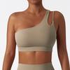 Oblique Shoulder Bubble Wrap Yoga Bra Cloud Sense Beauty Back Exercise Underwear Asymmetrical Shoulder Strap Running Workout Vest Tops
