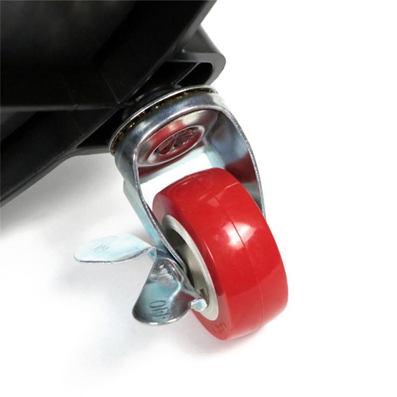 F9-11.5 Inch Bucket Dolly Easy Push Removable Rolling Bucket Dolly 5 Roll Swivel Casters To Move 360 Degree Turning Black