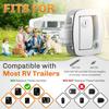 WELLUCK RV Door Lock Replacement With Paddle Deadbolt, 100% Metal Camper Door Latch Handle Lock, RV Entry Door Lock For Camper Horse Travel Trailer