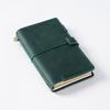 Fashionable Genuine Cowhide Leather Notebook Handmade Travel Journals Durable Sewing Binding Free Sample Composition Idea Design