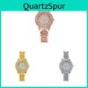 Digital Starry Sky Quartz Watch With Diamonds For Business And Casual Wear