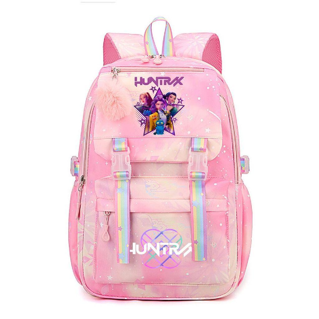 Kinder Mädchen Kpop Zoey Mira Rumi Derpy Sajaboys Bedruckte Schülertasche Freizeit Regenbogen Rucksack