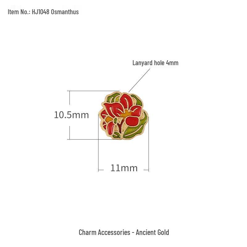 Birth Flower Gourd Bracelet & Necklace: Prosperity & Fortune DIY Bead Accessories