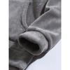 Plus Size Men Hooded Casual Fleece Pullover Sweatshirt Warm Winter Coat