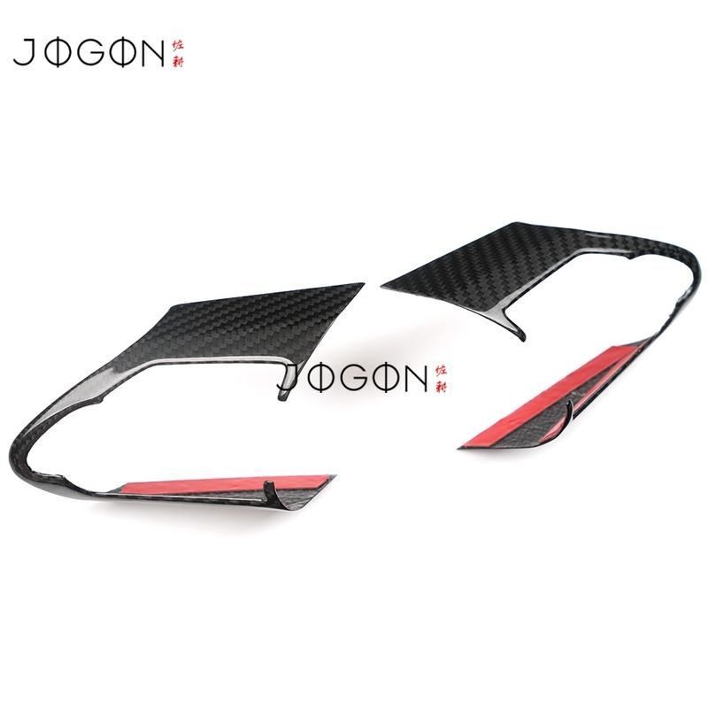 Real Dry Carbon Fiber Car Interior Steering Wheel Button Strip Cover Trim Accessories For Toyota Corolla GR  2024 2025
