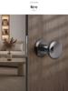 Gray Concealed Invisible Bedroom Door Handle with Hidden Solid Ball Lock
