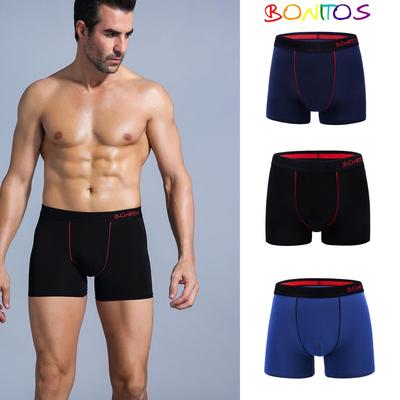 3 pezzi di mutandine da uomo sexy ventilano i boxer per le mutande da uomo in cotone da uomo