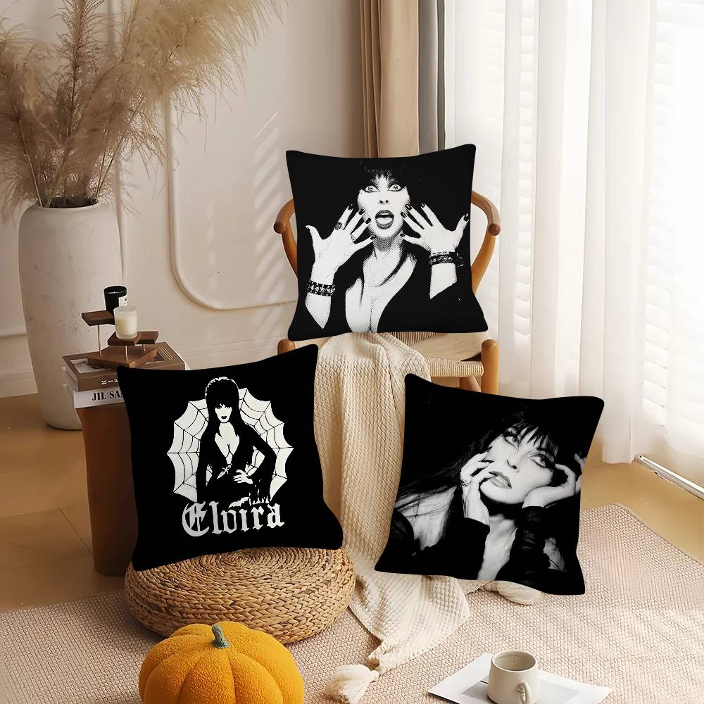 1Pc Film E-Elvira M-Mistress Of The D-Dark Pillow Case Fashion Square Pillowcase Bedroom Sofa Room Ins Decoration Leisure