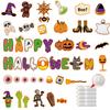 Blackboard Event Halloween Stickers Set With Paper Card Labels Party Decor Props
