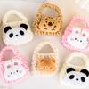 Crochet Animal Coin Purse Handmade Knitting Earphone Lipstick Keys Storage Bag Women Girls Small Handbag Pouch Birthday Holiday Gift